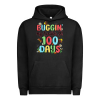 Pigment Black buggin my teacher for 100 days Urban Hoodie - MaliasSmallBusiness