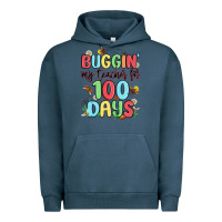 Pigment Midnight Navy buggin my teacher for 100 days Urban Hoodie - MaliasSmallBusiness