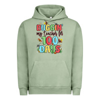 Pigment Oil Green buggin my teacher for 100 days Urban Hoodie - MaliasSmallBusiness
