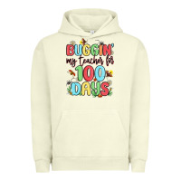 Pigment Pistachio buggin my teacher for 100 days Urban Hoodie - MaliasSmallBusiness