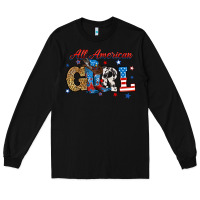 Black all american girl Long Sleeve Tee - RanaPortraitStore