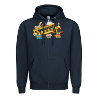 Navy school bus driver Zipper Hoodie - texasbilliewilder