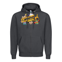 Smoke school bus driver Zipper Hoodie - texasbilliewilder
