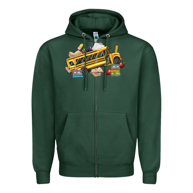 School Bus Driver Zipper Hoodie by texasbilliewilder | Teevron