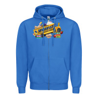 True Royal school bus driver Zipper Hoodie - texasbilliewilder
