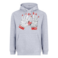 Heather Grey batting gloves Heavyweight Hoodie - FaDigitalArtStudio