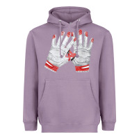 Lavender batting gloves Heavyweight Hoodie - FaDigitalArtStudio