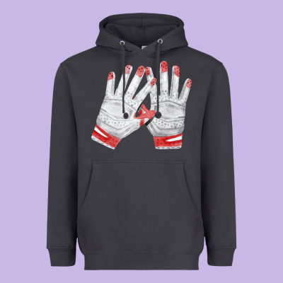Batting Gloves Heavyweight Hoodie Designed By Fadigitalartstudio