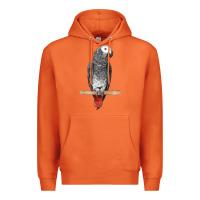 Carrot African Gray Parrot Bird Premium Hoodie - LillyAllenDesigns
