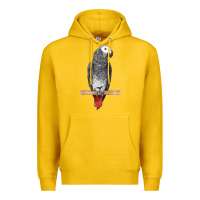 Lemon African Gray Parrot Bird Premium Hoodie - LillyAllenDesigns