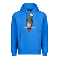 True Royal African Gray Parrot Bird Premium Hoodie - LillyAllenDesigns
