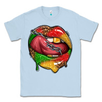 Dusty Blue juneteenth day lips Classic Tee - texasbilliewilder