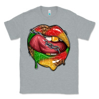 Heather Grey juneteenth day lips Classic Tee - texasbilliewilder