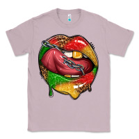 Lilac juneteenth day lips Classic Tee - texasbilliewilder