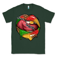 Sports Green juneteenth day lips Classic Tee - texasbilliewilder
