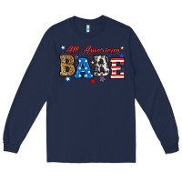 Navy all american babe Long Sleeve Tee - RanaPortraitStore