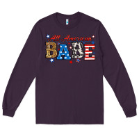 Plum all american babe Long Sleeve Tee - RanaPortraitStore