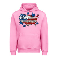 Fuchsia Pink happy memorial day usa Urban Hoodie - MaliasSmallBusiness