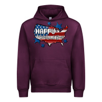 Mauve Wine happy memorial day usa Urban Hoodie - MaliasSmallBusiness