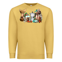 Antique Gold coffee tools coffee cups Premium Sweatshirt - AdoDesignShop
