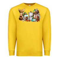 Lemon coffee tools coffee cups Premium Sweatshirt - AdoDesignShop