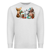 Oatmeal Heather coffee tools coffee cups Premium Sweatshirt - AdoDesignShop