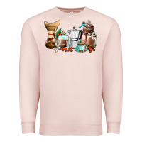 Pale Pink coffee tools coffee cups Premium Sweatshirt - AdoDesignShop