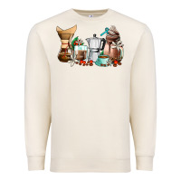 Sandshell coffee tools coffee cups Premium Sweatshirt - AdoDesignShop