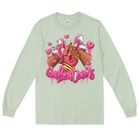 Matcha galentines afro girl sneakers Long Sleeve Tee - RanaPortraitStore