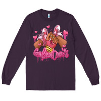 Plum galentines afro girl sneakers Long Sleeve Tee - RanaPortraitStore