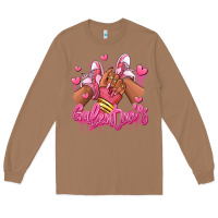 Toasted Coconut galentines afro girl sneakers Long Sleeve Tee - RanaPortraitStore