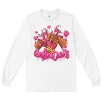 White galentines afro girl sneakers Long Sleeve Tee - RanaPortraitStore