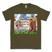 Army Green christian western american made country raised Classic Tee - Zillion Design Studio