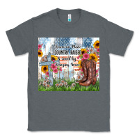 Charcoal Heather christian western american made country raised Classic Tee - Zillion Design Studio