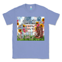 Colony Blue christian western american made country raised Classic Tee - Zillion Design Studio