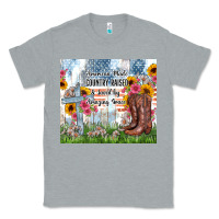 Heather Grey christian western american made country raised Classic Tee - Zillion Design Studio
