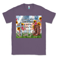 Lavender christian western american made country raised Classic Tee - Zillion Design Studio