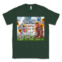Sports Green christian western american made country raised Classic Tee - Zillion Design Studio