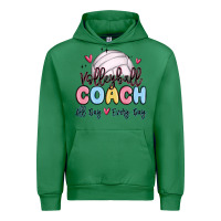 Emerald volleyball coach all day every day Urban Hoodie - MaliasSmallBusiness
