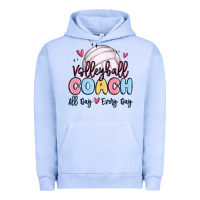 Pigment Grape Ice volleyball coach all day every day Urban Hoodie - MaliasSmallBusiness