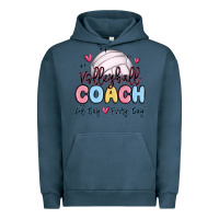 Pigment Midnight Navy volleyball coach all day every day Urban Hoodie - MaliasSmallBusiness
