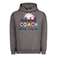 Pigment Tornado volleyball coach all day every day Urban Hoodie - MaliasSmallBusiness