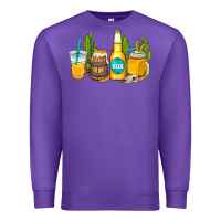 Purple beer coffee cups Premium Sweatshirt - AdoDesignShop
