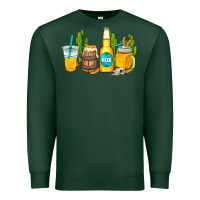 Sports Green beer coffee cups Premium Sweatshirt - AdoDesignShop