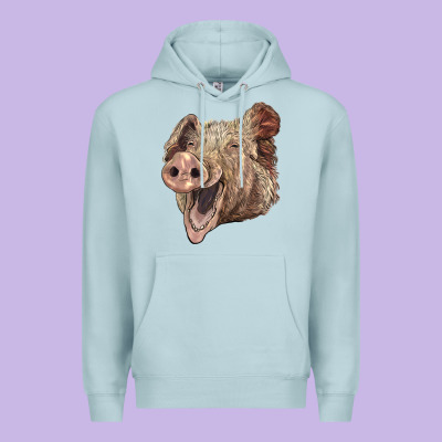 American Yorkshire Pig Face Premium Hoodie Designed By Lillyallendesigns