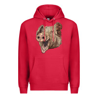 Cardinal american yorkshire pig face Premium Hoodie - LillyAllenDesigns