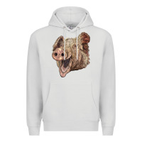 Dove Grey american yorkshire pig face Premium Hoodie - LillyAllenDesigns