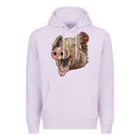 Lilac american yorkshire pig face Premium Hoodie - LillyAllenDesigns