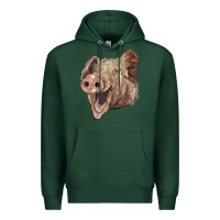 Sports Green american yorkshire pig face Premium Hoodie - LillyAllenDesigns