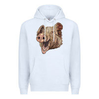White american yorkshire pig face Premium Hoodie - LillyAllenDesigns